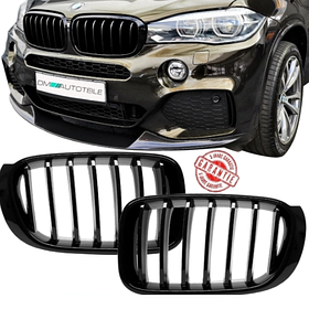 Решітка ноздрі BMW (БМВ) X3 X4 series F25 F26 LCI (2014 - 2018) - Глянець (DA-21162)