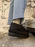 Уги жіночі Ugg Maxi Clog Black чорні з хутром овчина теплі капці короткі стильні, фото 6