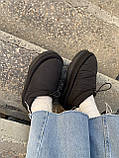 Уги жіночі Ugg Maxi Clog Black чорні з хутром овчина теплі капці короткі стильні, фото 11