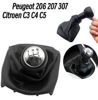 Ручка кпп із чохлом для Peugeot 206 207 307 Citroen C3 C4 C5