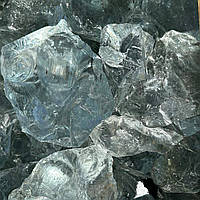 Ерклез, кришталево-білі скляні камені, скло колоте, скло гірське, скло для габіонів
