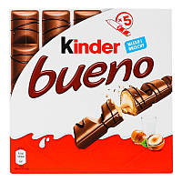 Батончик Kinder Bueno White з шоколадно-горіховою начинкою 110 г. (8000500383056)