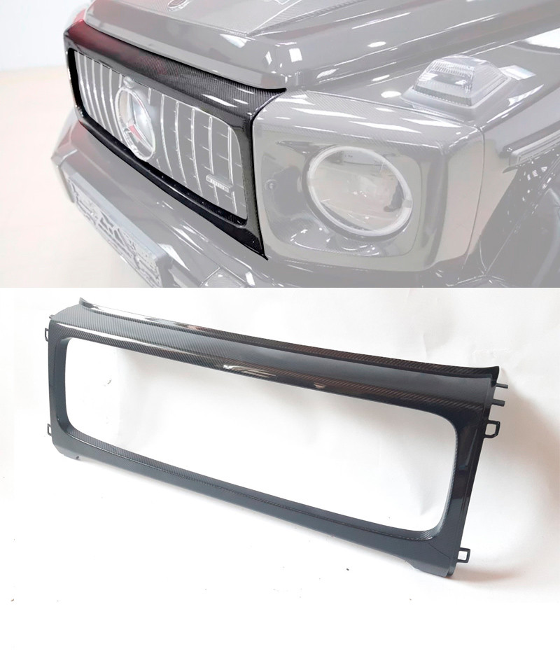 Карбоновий корпус решітки радіатора G63 AMG на Mercedes G-class W463a W464, фото 1