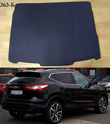 Килимок ЕВА в багажник Nissan Qashqai J11 '14-17, автомобіль до рестайлінгу, фото 1
