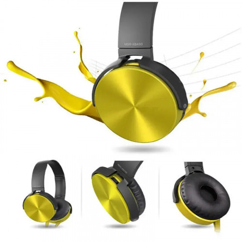 Бездротові Bluetooth навушники 450BT, водопровідні повнорозмірні Bluetooth навушники 450BT MP3 Золотисті