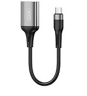 Type-C кабель OTG / XO-NB201 / USB 2.0 / Черный