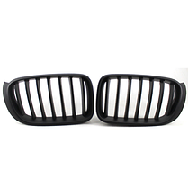 Решітка ноздрі BMW (БМВ) X3 series (F25) 2014-2017 LCI, X4 series (F26) 2014-2018 Чорний матовий (DA-21162), фото 3