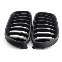 Решітка ноздрі BMW (БМВ) X3 series (F25) 2014-2017 LCI, X4 series (F26) 2014-2018 Чорний матовий (DA-21162), фото 6