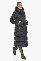 Жіноча куртка моріонова класична довга модель 59230 40 (3XS), фото 2