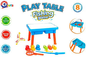 Ігровий столик для дітей ТехноК з набором риболовлі 43х31х27 см