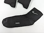 Жіночі спортивні середні шкарпетки "N", однотонні стрейчеві, бавовна Розмір 36-40 12 пар\уп. чорні, фото 3
