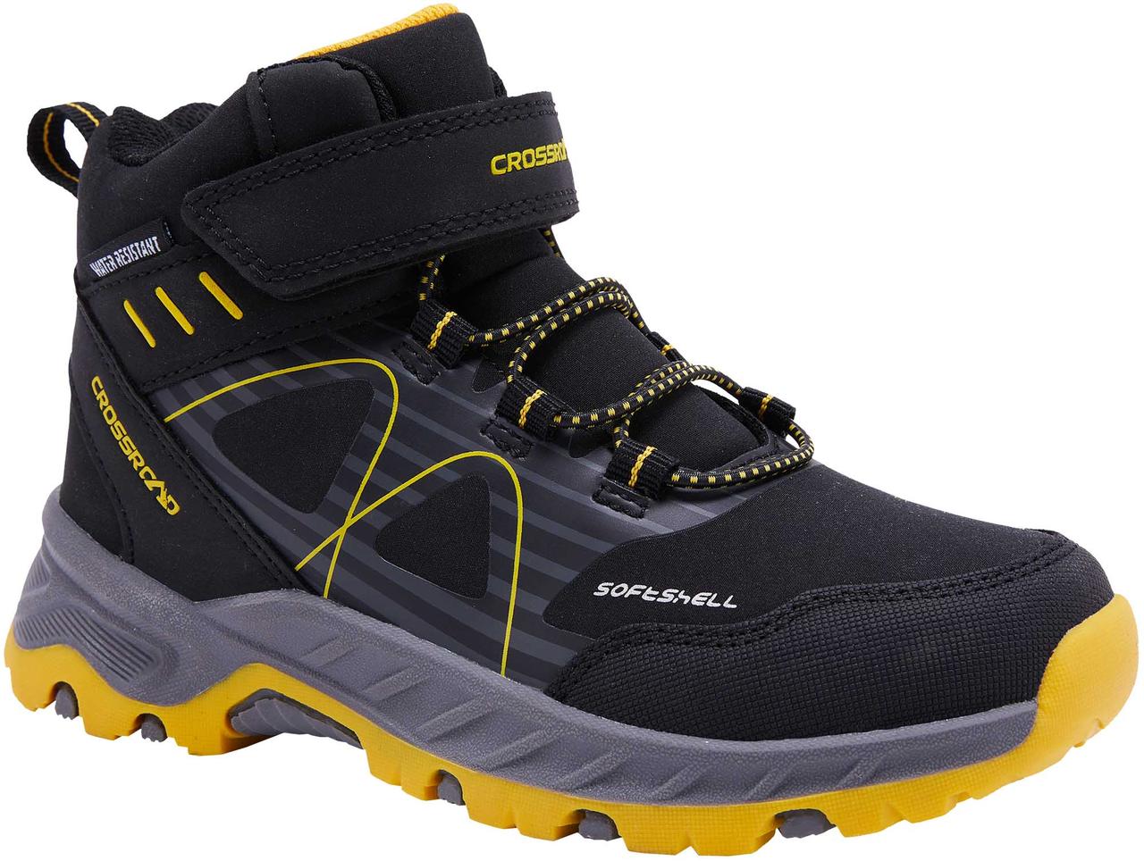 Напівчеревики трекінгові дитячі Crossroad BOSET III MID BLK/YEL (р35)