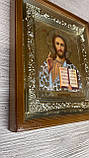 Ікона Спаситель в дерев’яному кіоті під склом, фото 5