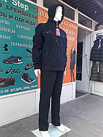 Зимовий супер теплий чоловічий спортивний костюм трехнитка на флісі. Великі розміри 58