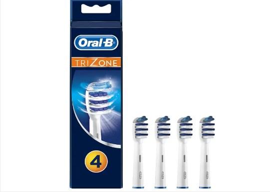 Насадки на електро щітки 4шт Oral-b Trizone braun Тризон для зубних щіток EB30 500 d16