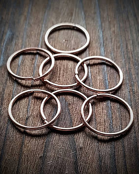 Мідні з'єднувальні кільця з дроту 2.0 мм, кільце 22 мм