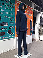 Зимовий супер теплий, жіночий спортивний костюм трехнітка на флісі. Великі розміри (Батал)