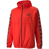 Вітровка Puma ESS+ Tape Men's Windbreaker 847477 11 (червона, спортивна, чоловіча, з підкладкою, логотип пума)