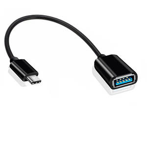 Кабель USB перехідник USB Type-C на USB 3.1 USB-A, OTG, 15 см