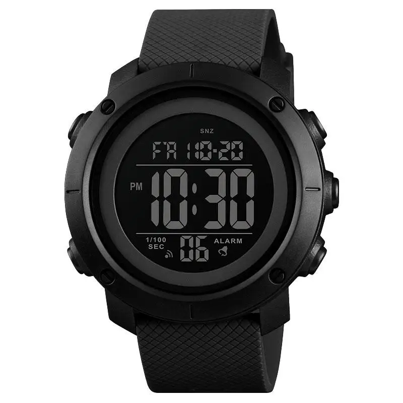 Мужские спортивные часы Skmei 1434 Черный с черным - фото 1 - id-p1950973512