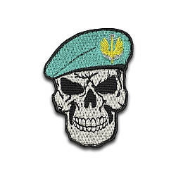 Шеврон «Череп Морська Піхота», 8х5см
