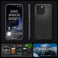 Чохол Spigen Mag Armor MagFit для iPhone 15 Pro Max Matte Black (ACS06597), фото 10