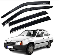 Дефлекторы окон ветровики Opel Kadett E сед 1985-1991 (скотч) AV-Tuning