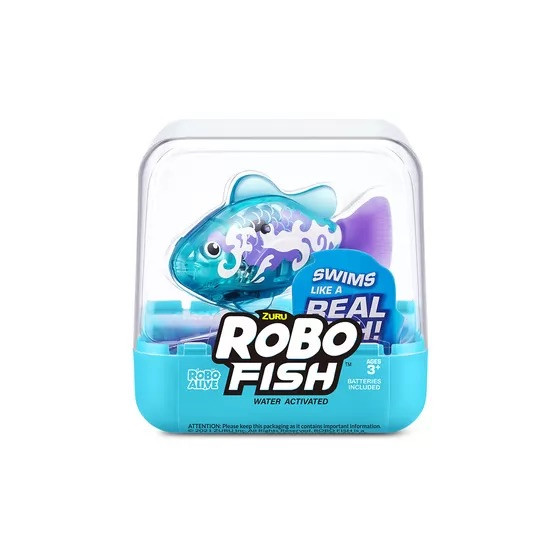 Інтерактивна іграшка Robo Alive S3 - Роборибка (блакитна) 7191-3