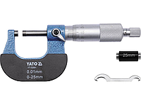 Мікрометр YATO з точністю 0.01 мм в діапазоні 25 - 50 мм [50]