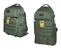 Тактический туристический крепкий рюкзак трансформер 40-60 литров олива SAG