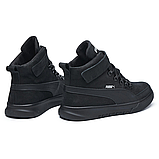 Черевики Чоловічі Зимові Натуральна Шкіра Чорні, фото 4