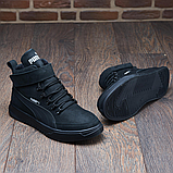 Черевики Чоловічі Зимові Натуральна Шкіра Чорні, фото 9