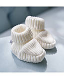 Набір з бавовняної в'язки (Комбінезон + Пінетки) дитчий весняний, фото 3