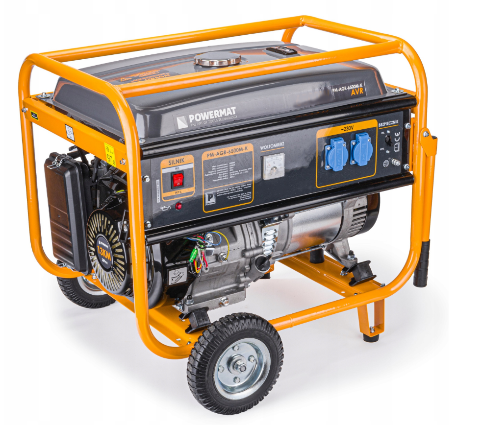 Генератор бензиновий 6 квт Powermat 230 v
