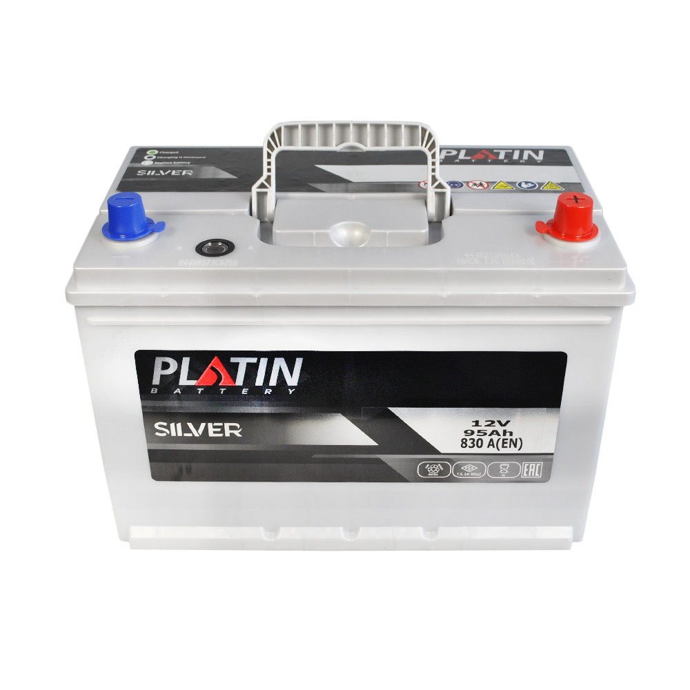 Автомобильний акумулятор 95Ah 830A R+ PLATIN Silver Asia SMF (D23)