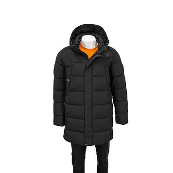 Куртка чоловіча BLACK VINYL (зимова) С22-2130С ЧОРНА 100% поліестер. Утеплювач: Біо пух 54(Р)