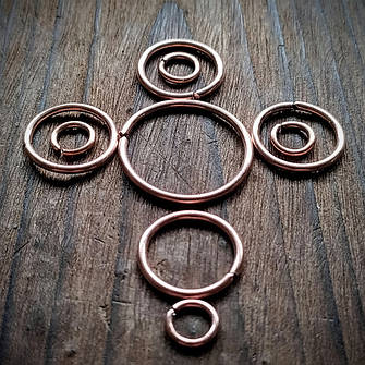 Мідні з'єднувальні кільця 1.0-3.0 мм