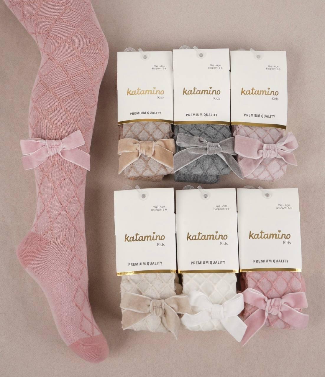 Колготки для дівчаток бавовняні 1-2 роки ТМ Katamino (6шт/уп), фото 1