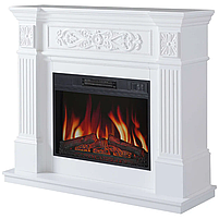 Камінокомплект ArtiFlame Toscana AF23S Білий (зі звуком) Електрокамін з ефектом живого вогню, фото 4