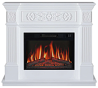 Камінокомплект ArtiFlame Toscana AF23S Білий (зі звуком) Електрокамін з ефектом живого вогню, фото 3