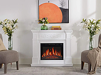 Камінокомплект ArtiFlame Toscana AF23S Білий (зі звуком) Електрокамін з ефектом живого вогню, фото 10