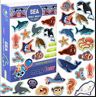Магнитная игра "Sea animals" Magdum. ML4031-07 EN