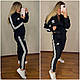 Жіночий теплий спортивний костюм на флісі: 42-44, 46-48, 50-52, 54-56. Колір: чорний, бежевий. - фото 3 - id-p1950994723