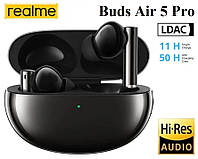 Наушники Realme Buds Air 5 Pro (Black) BT5.3 / HI-RES AUDIO / ANC 50DB / LDAC / APP / 40мс / 11+40 часов