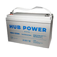 Аккумулятор гелевый 12В 100 Ач для ИБП Hub Power HEG-12100