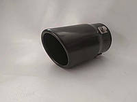 Насадка на глушитель 0008A-bk d-65х110мм нержавейка черная - Топ Продаж!