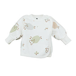Тепла сорочечка для новонароджених (футер із начосом) Теплі обійми Барашки Minikin До 62 см