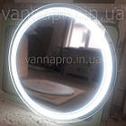Дзеркало ЮВВІС у ванну кімнату з LED-підсвічуванням КОЛО 60 см, фото 3
