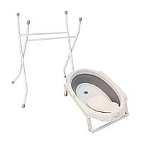 Baby Dan - Набір для купання SafeSplash - Розкладна ванночка, підставка, вкладиш для новонародженого