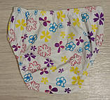 Труси для дівчинки "Angry Birds", білі в квіти, фото 2